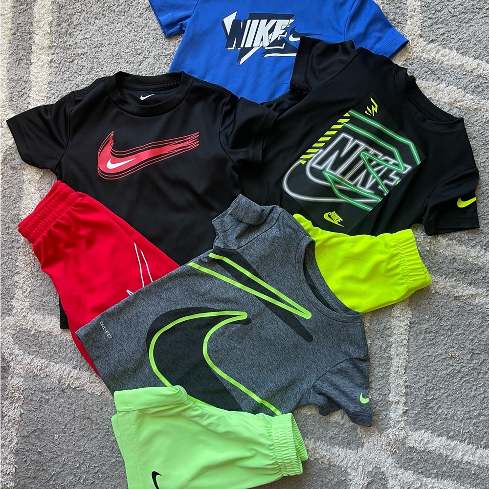 Nike Kids Matching Sets - Black, Red, Blue, Gray, Neon Green